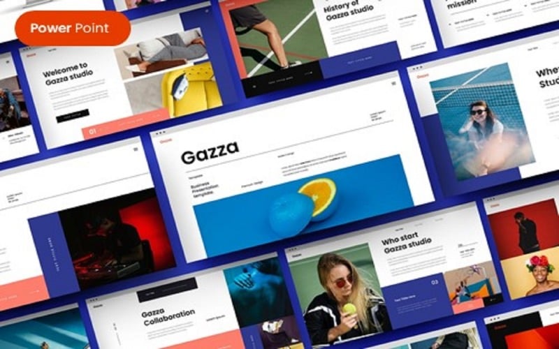 gazza business powerpoint template original