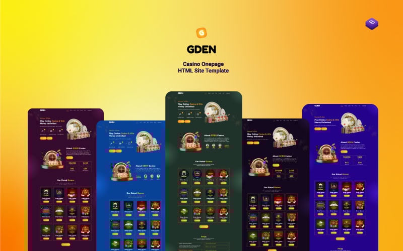 gden casino amp gambling html landing page template original