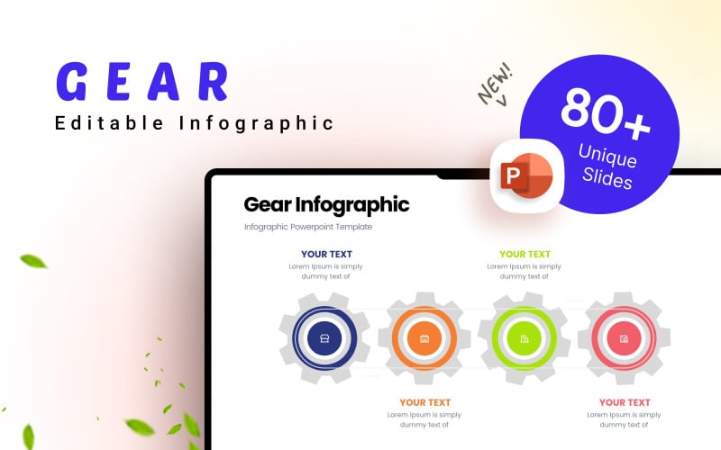 gear business infographic presentation template original