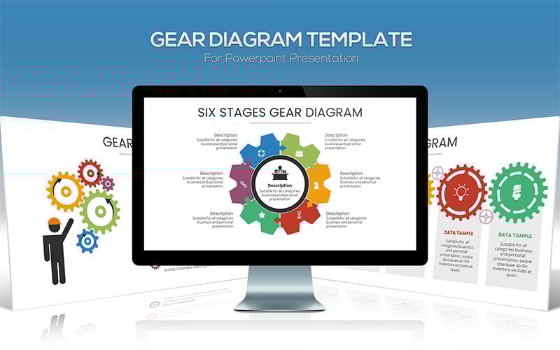 gear diagram powerpoint template original