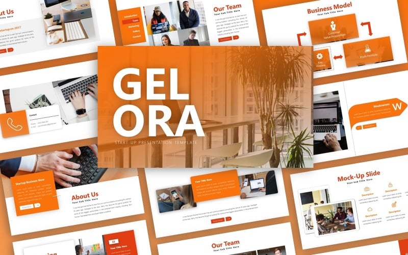 gelora start up presentation powerpoint template original