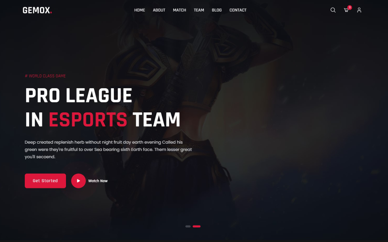 gemox esports html template original