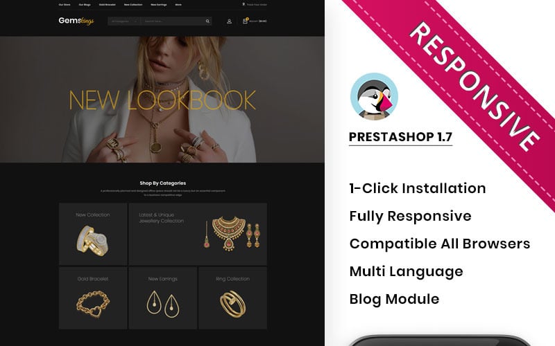 gemskings the jewelry store responsive prestashop theme original