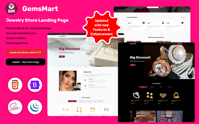 gemsmart jewelry store landing page original