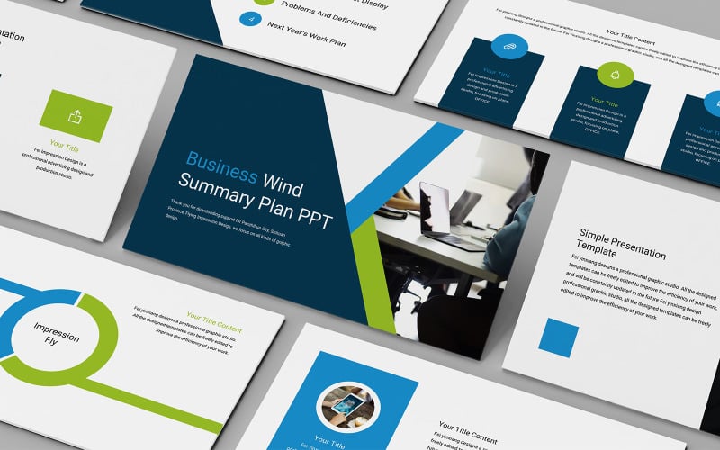 general business company powerpoint template original