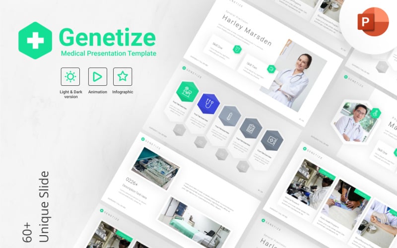 genetize medical modern powerpoint presentation template original