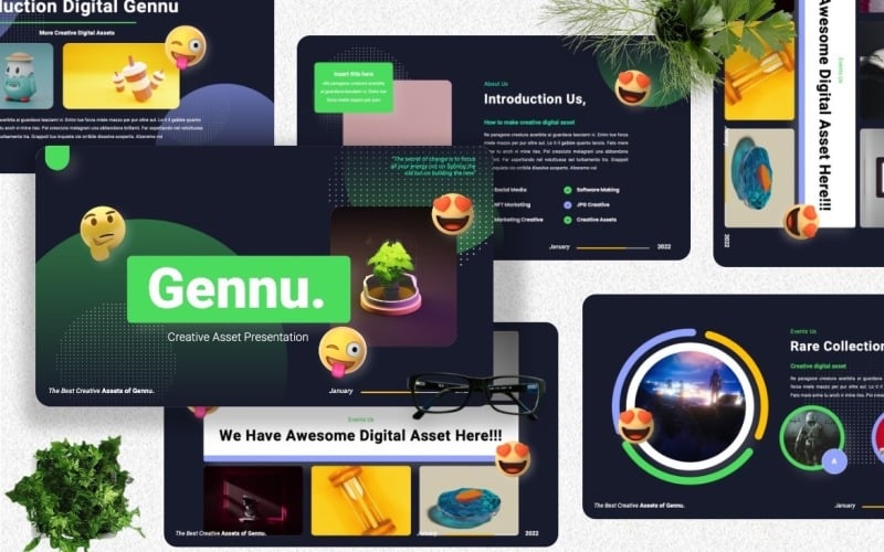 gennu creative digital powerpoint template original