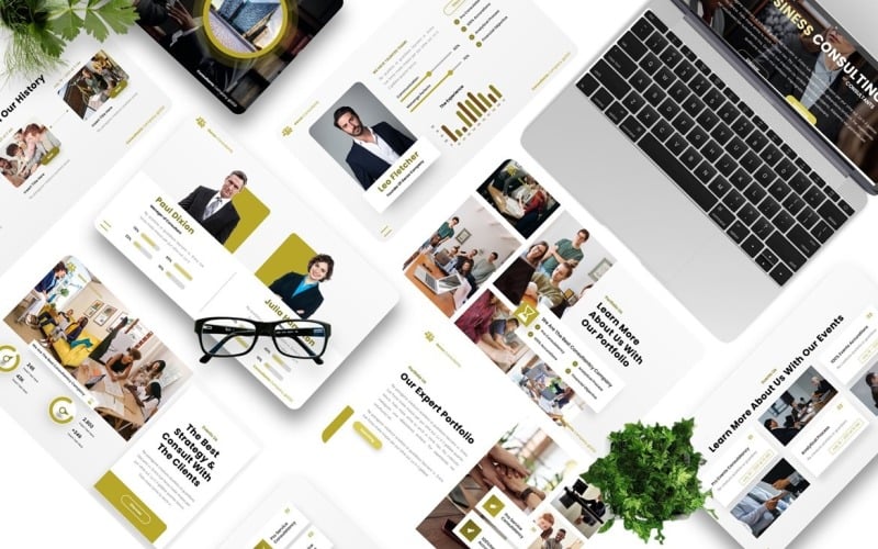 genzo business consulting powerpoint templates original