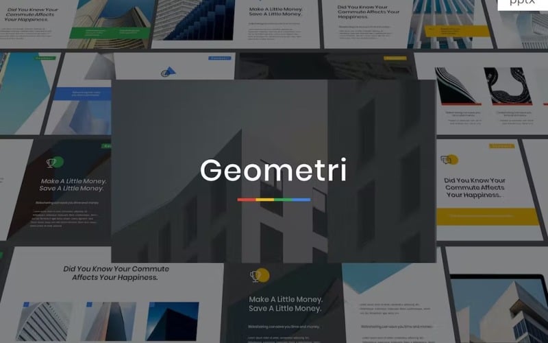 geometry multipurpose powerpoint template original