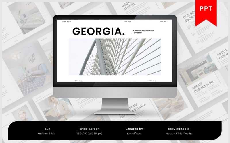 gerogia business powerpoint template original