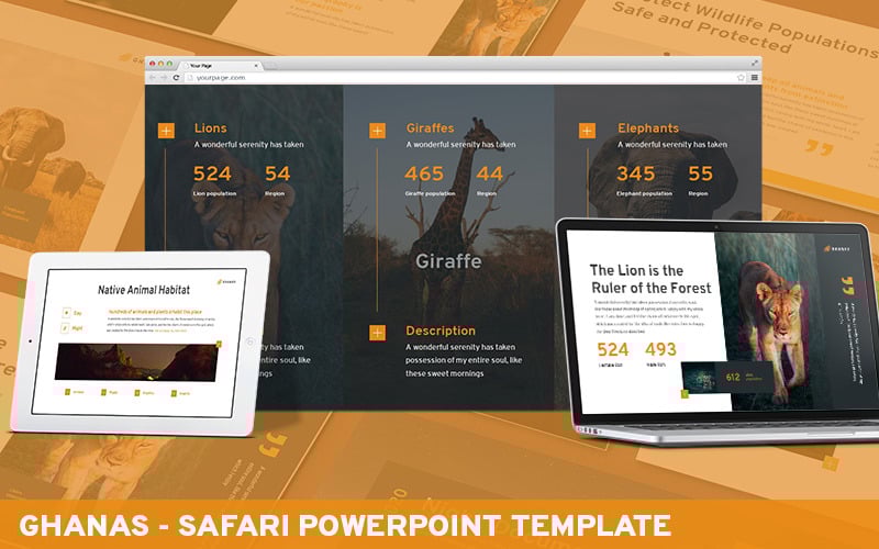 ghanas safari powerpoint template original