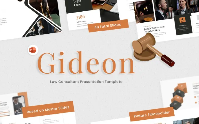 gideon law consultant powerpoint template original