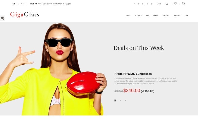 gigaglass prestashop theme original