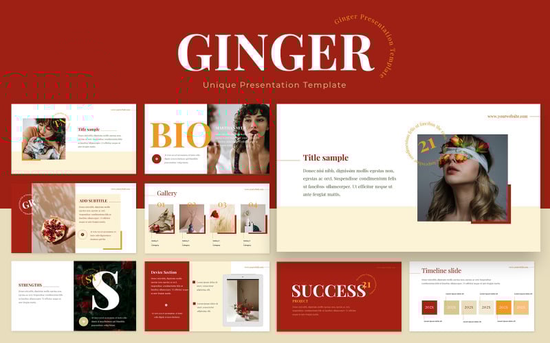 ginger powerpoint presentation template original