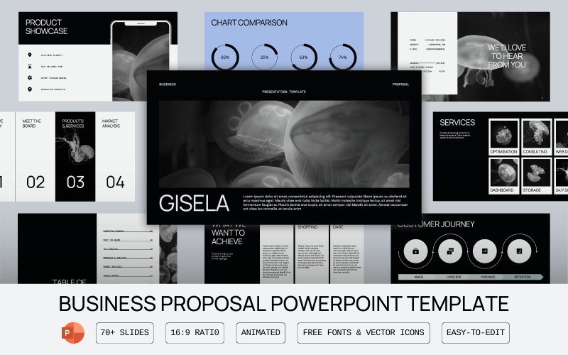 gisela business proposal powerpoint presentation template original