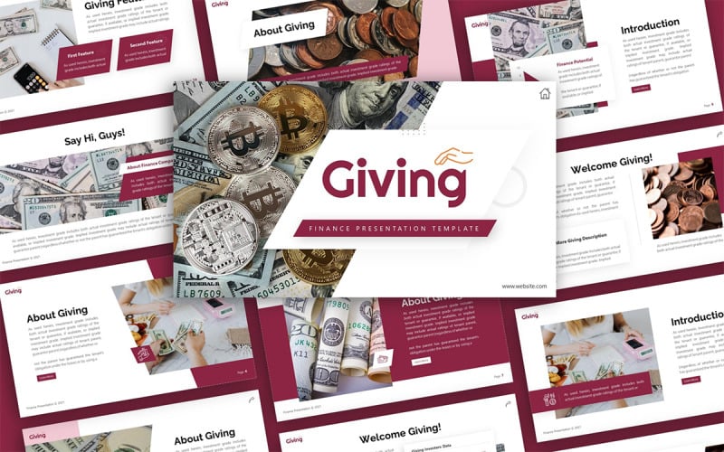 giving finance multipurpose powerpoint presentation template original