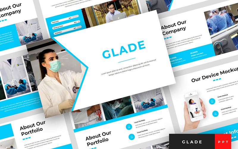 glade medical presentation powerpoint template original