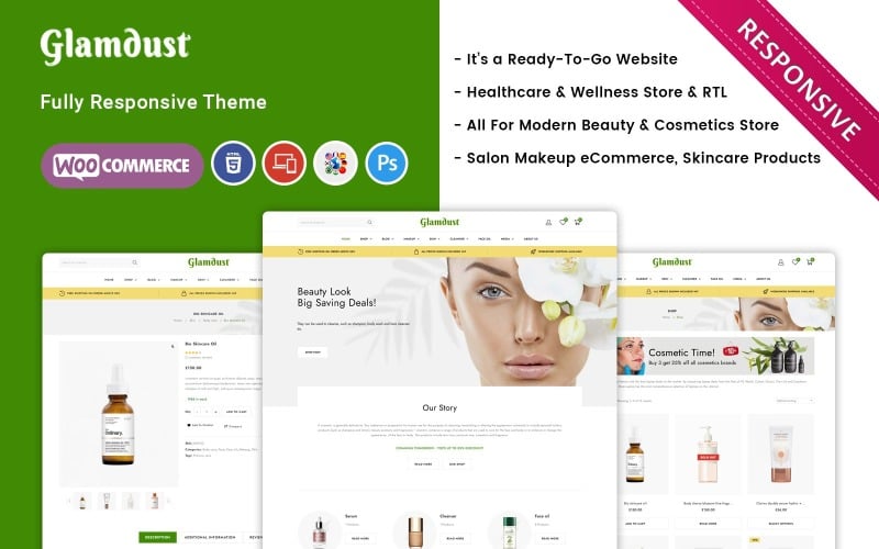 glamdust beauty amp cosmetics responsive woocommerce theme original