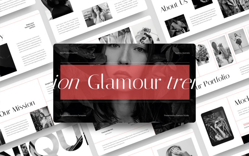 glamour fashion powerpoint template original