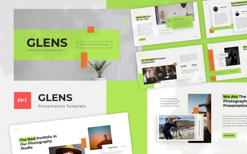 glens photography powerpoint template original