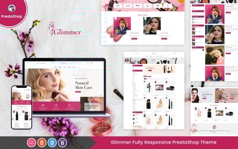 glimmer beauty responsive prestashop template original