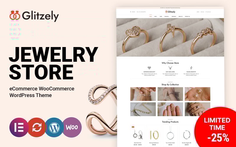 glitzely jewelry and diamond woocommerce theme original