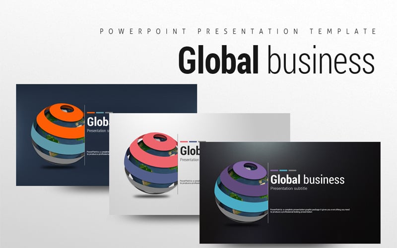 global business powerpoint template original