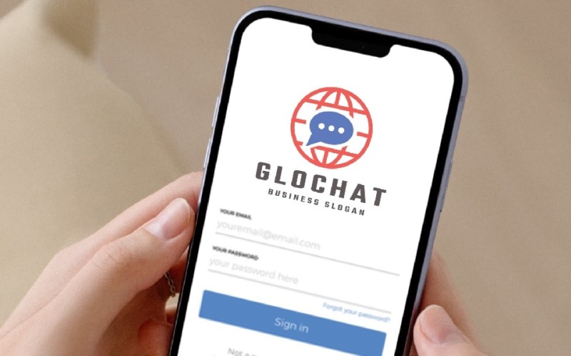 global chat pro professional logo original