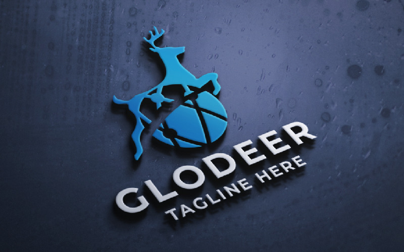 global deer pro logo template original