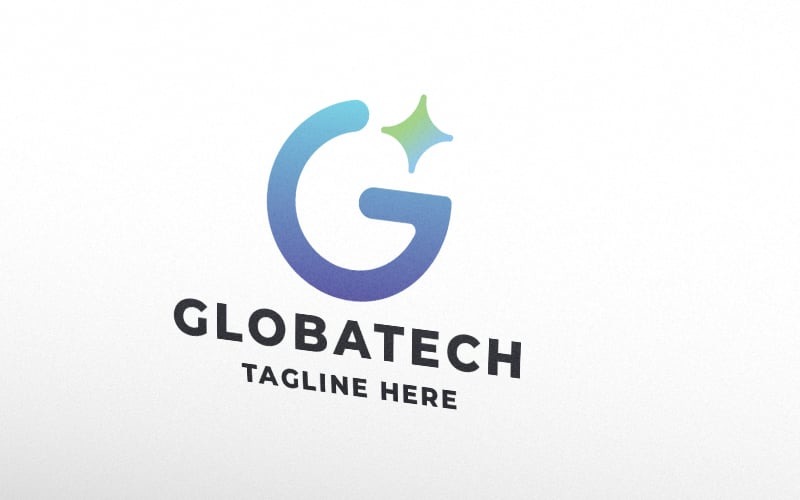 global technology letter g vector logo template original