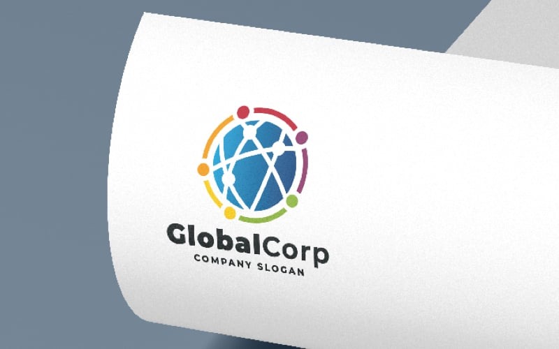 global vision logo template original