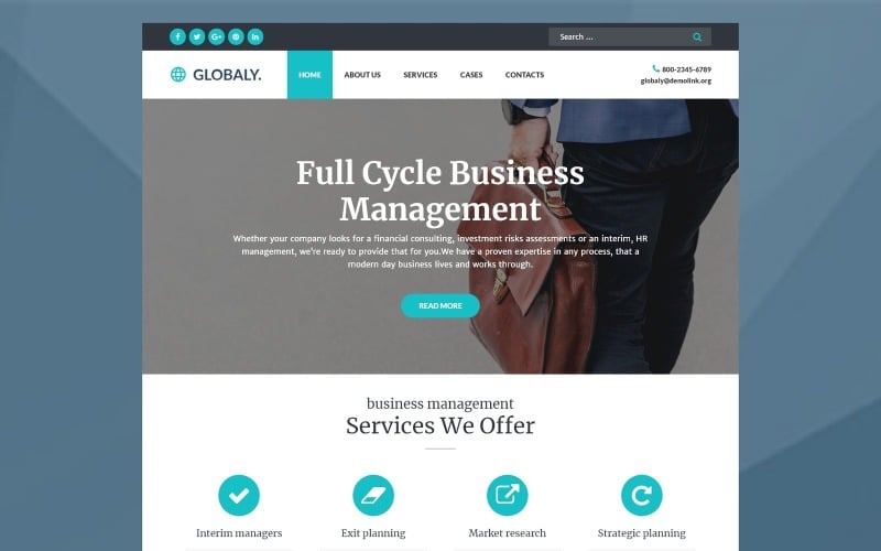 globaly business multipurpose modern wordpress elementor theme original