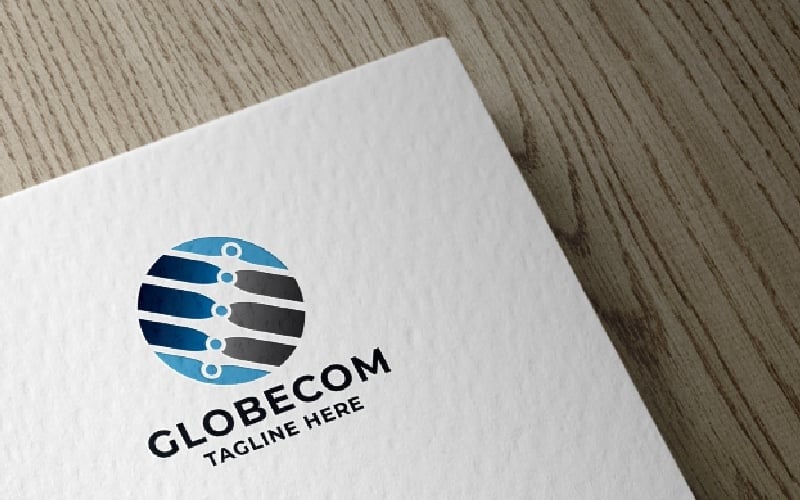globecom vision pro logo template original