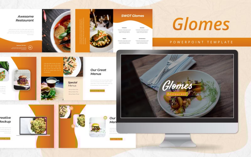 glomes food powerpoint template original