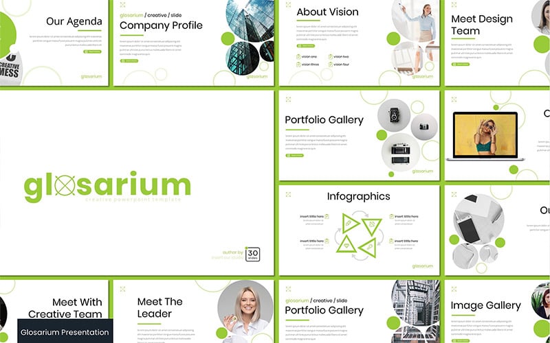 glosarium powerpoint template original