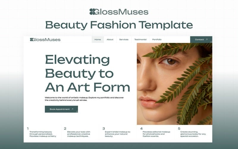 glossmuses premium beauty fashion nextjs template original