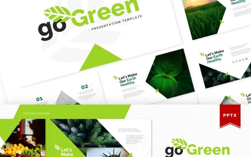 go green powerpoint template original