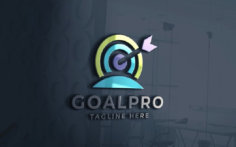 goal pro pro logo template original