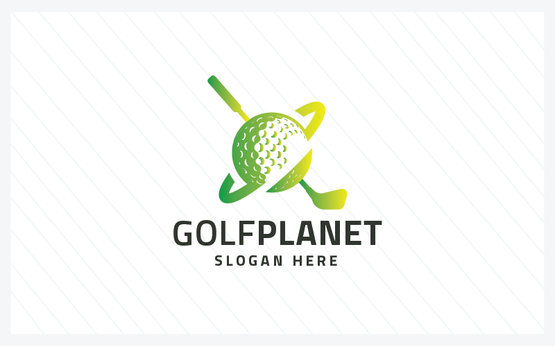 golf planet professional logo tamplate original