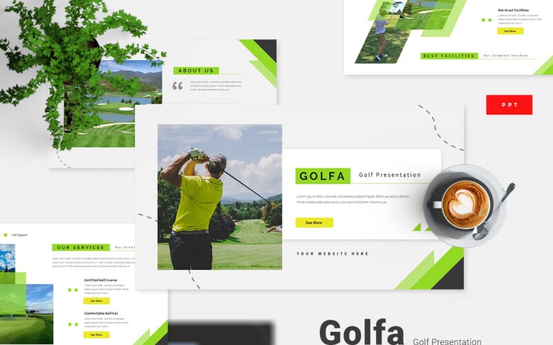golfa golf prowerpoint template original