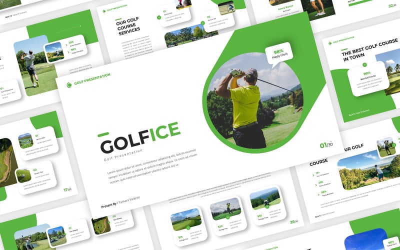 golfice golf powerpoint template original