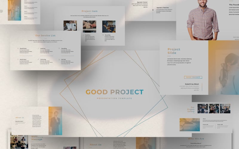 good project presentation powerpoint template original
