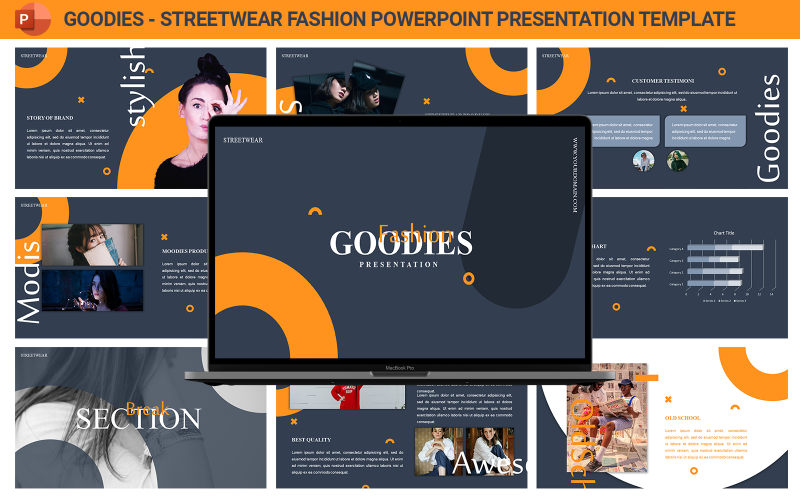 goodies streetwear fashion presentation template original
