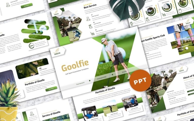 goolfie golf sport powerpoint original