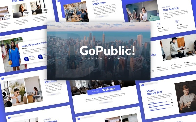 gopublic business multipurpose powerpoint template original