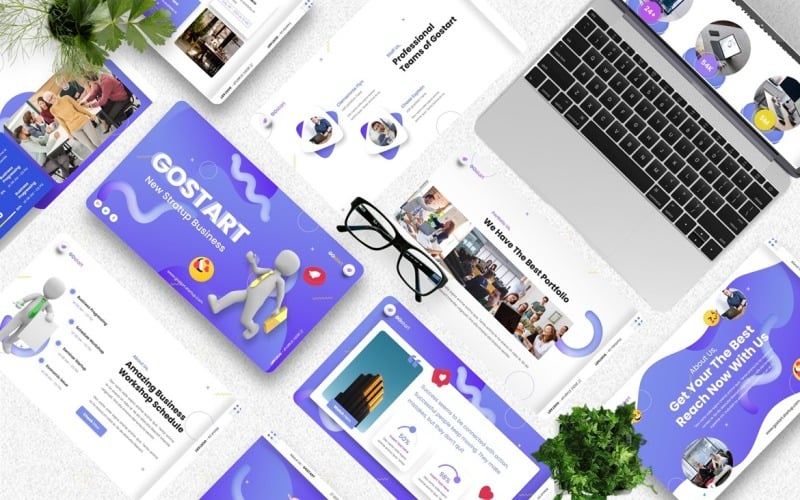 gostart startup powerpoint template original