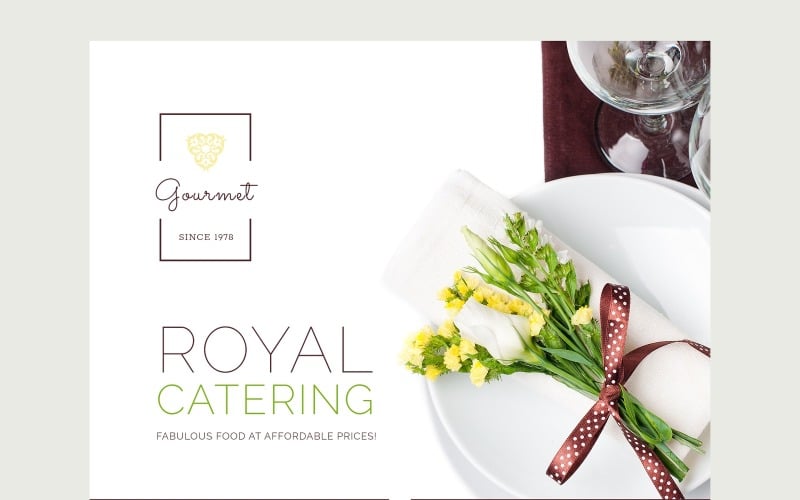 gourmet landing page template original