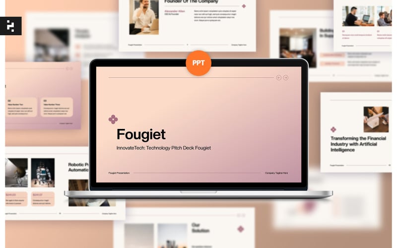 gradient corporate pitch deck powerpoint original