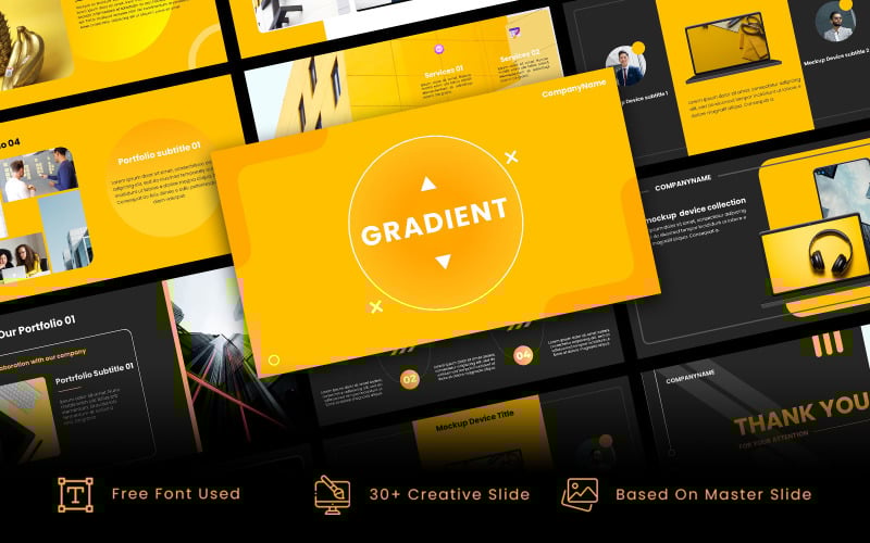 gradient creative business powerpoint template original