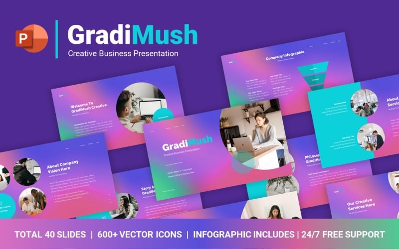 gradimush creative business powerpoint template original